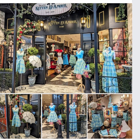 Kitten D’Amour Bossa Nova red roses midi dress NWT 16 - Picture 16 of 16